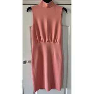 Love Moschino High Neck Sleeves dress In Peach Color Size 2